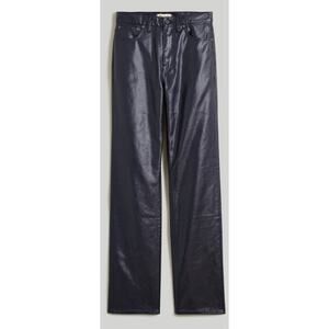 Madewell Coated 90s Straight Midnight Blue Foil Trendy Jeans US Women's 25 New